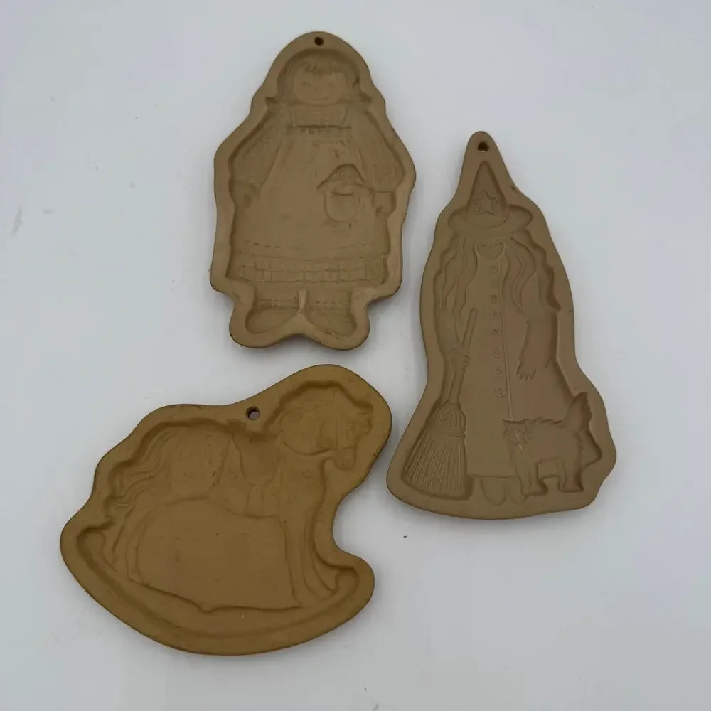 Vintage Cookie Mold Rocking Horse, Baking Stone, Brown Bag Cookie Art 1986